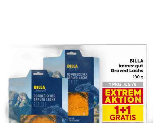 Billa immer gut gravad lachs